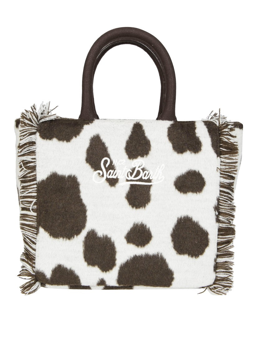 Mc2 Saint Barth Vanity Mini Felt Cow Handbag