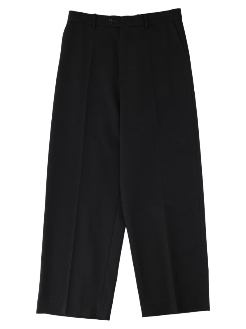 Balenciaga Classic Tailored Black Trousers In 100% Italian Wool