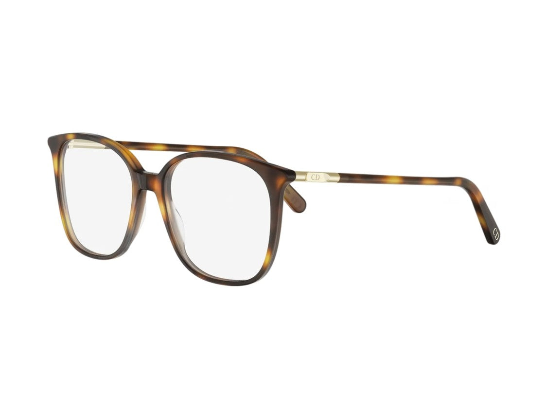 Dior Tortoiseshell Cd50156i Square Eyeglasses