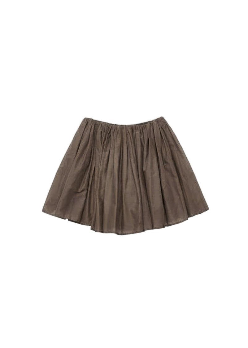 Amomento Gathered Waistband Mini Skirt With Flared Silhouette