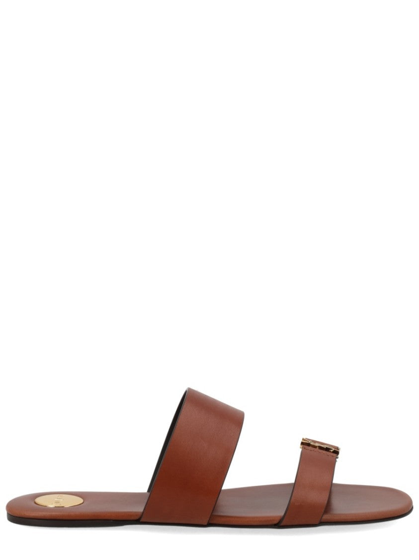 Saint Laurent Babylone Minimalist Leather Sandals