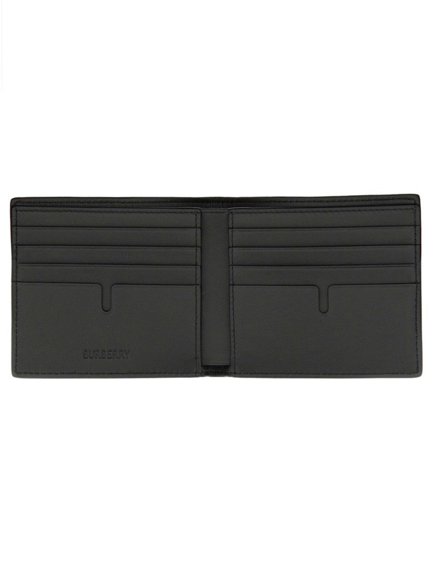 Burberry Brown Calf Grain Leather Wallet