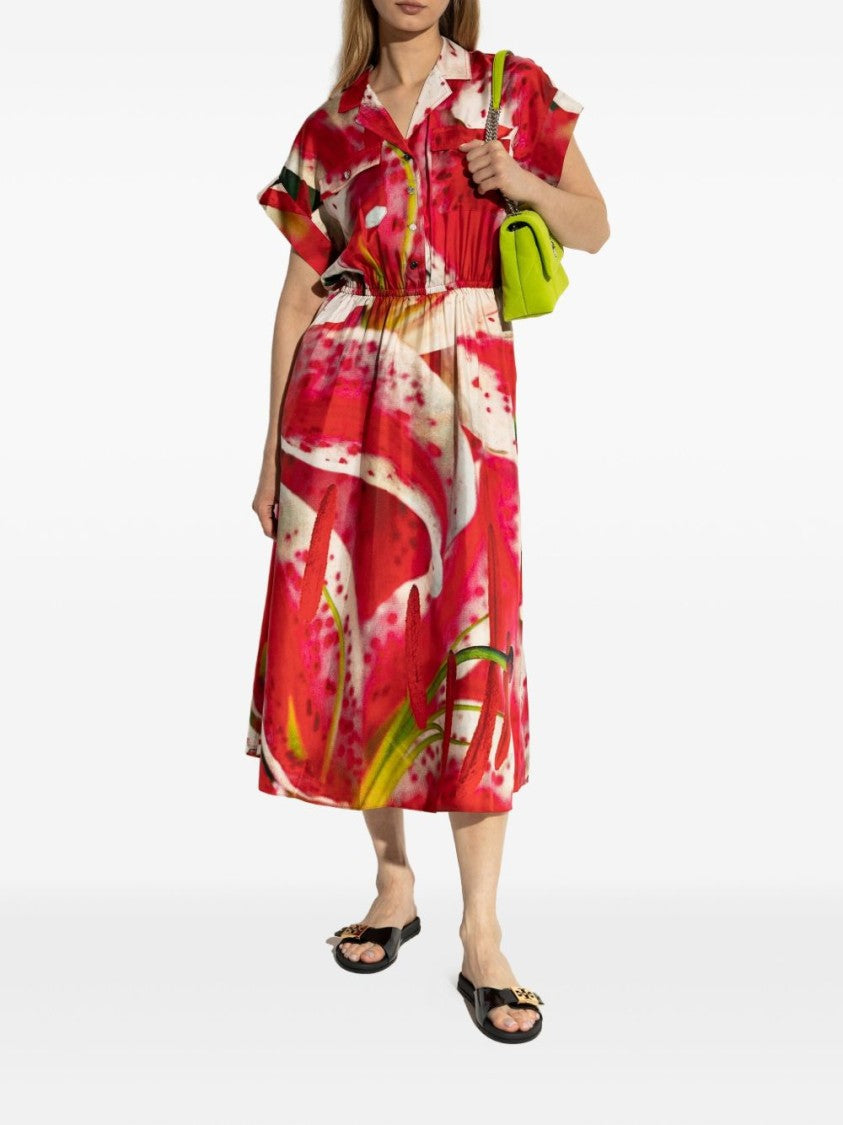 Tory Burch Black Slide Sandals With Gold-Tone Logo Buckle