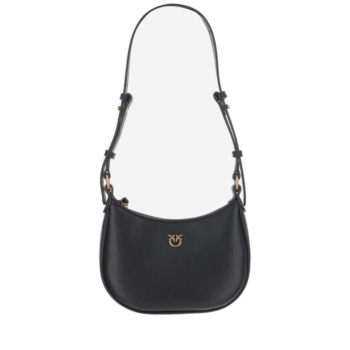 Pinko Baby Half Moon Leather Shoulder Bag