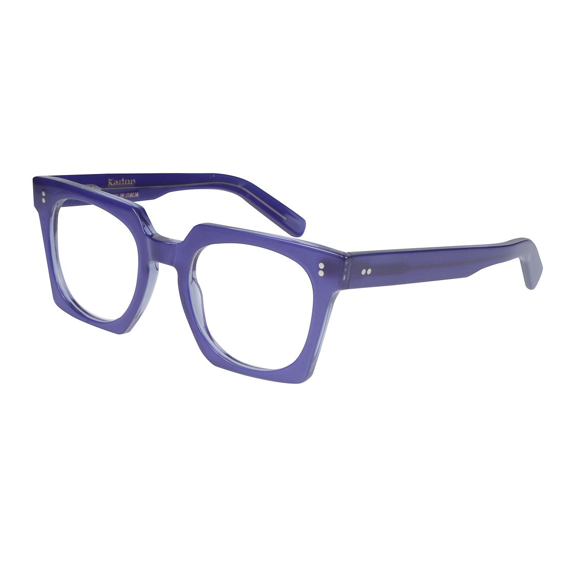 Kador Maya Translucent Deep Blue Square Frame Eyeglasses
