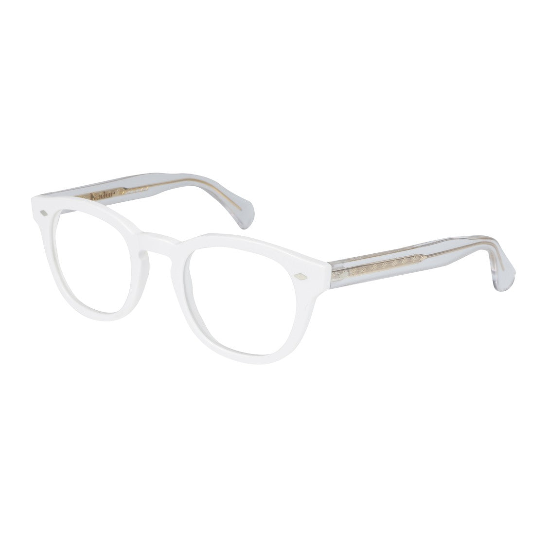 Kador Jolly Cal 49 Translucent White Rounded Square Eyeglasses