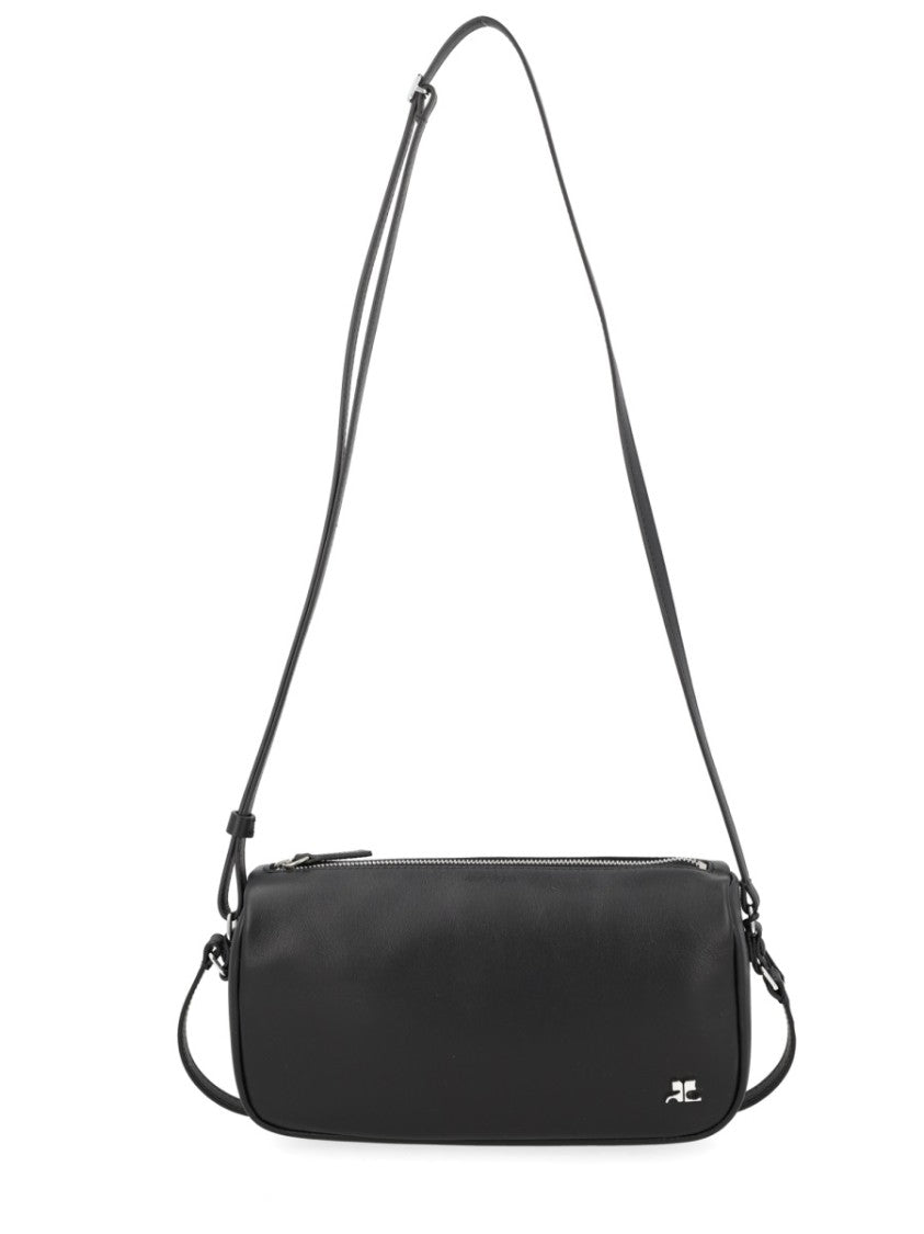 Courrèges Three Sixty Structured Leather Shoulder Bag
