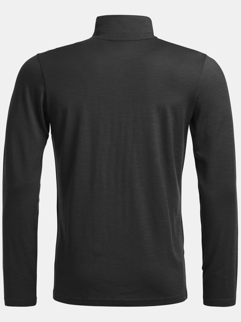 Ortovox Fitted Zip Neck Top With High Collar And Contrast Piping