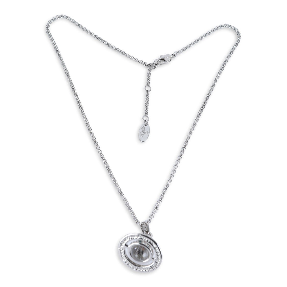Vivienne Westwood Platinum Brass Orb Pendant Necklace