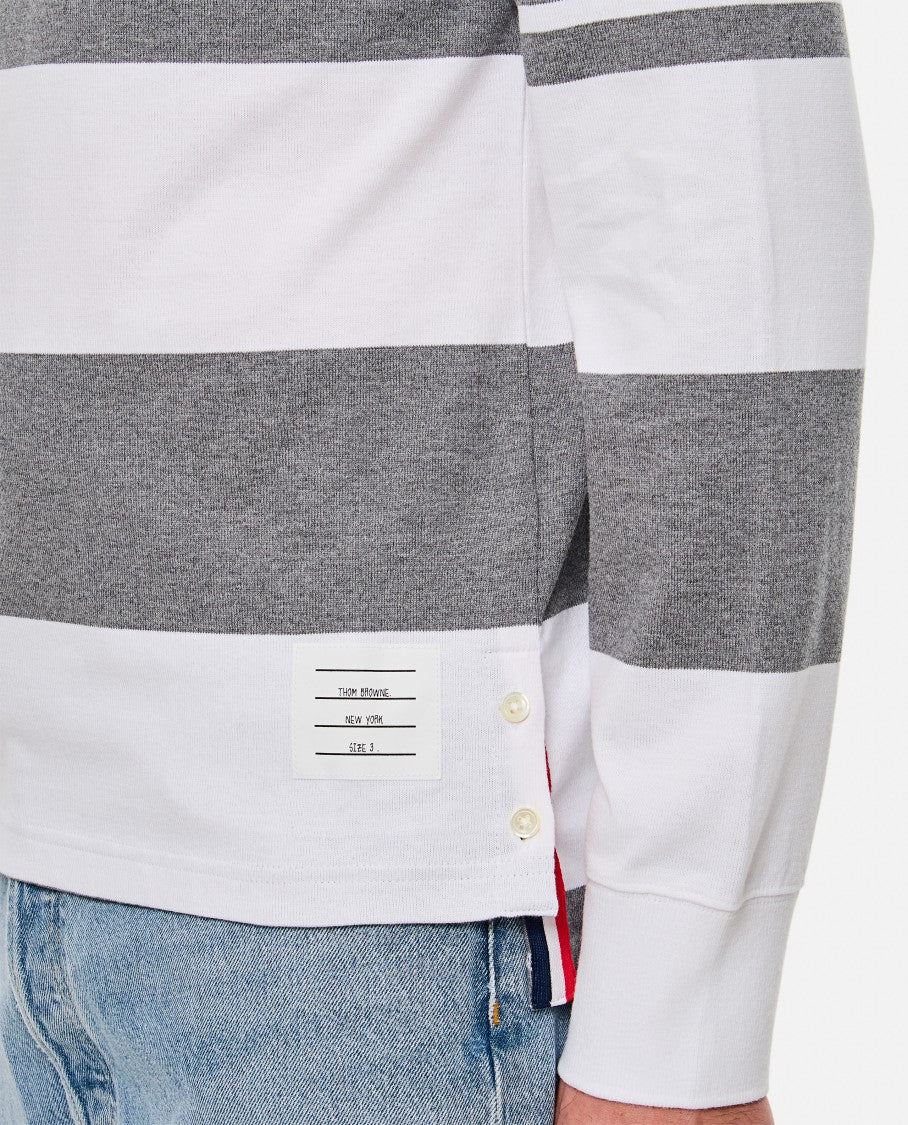 Thom Browne Long Sleeve Rugby Polo
