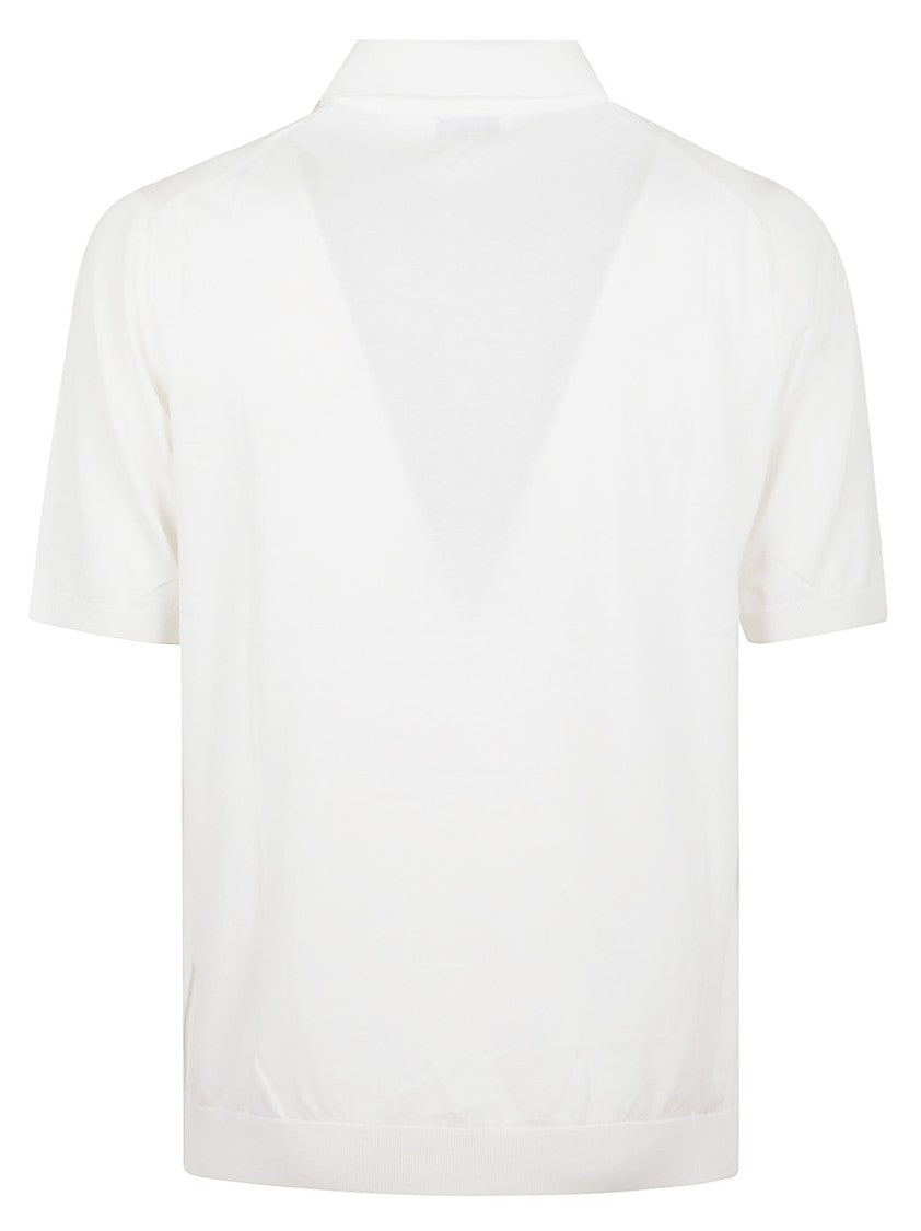 Ballantyne Classic Fit Cotton T-Shirt With Polo Collar