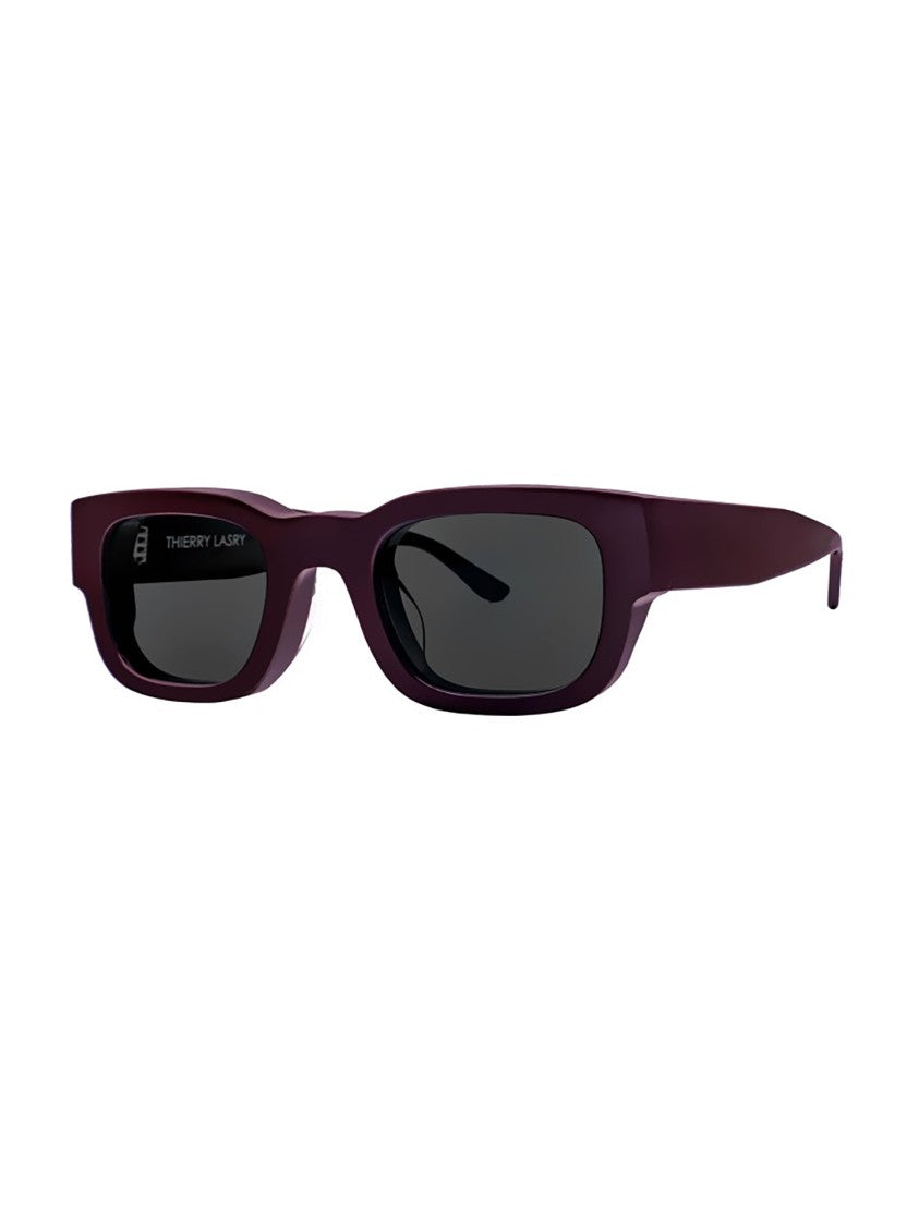 Thierry Lasry Purple Foxxxy Rectangular Bold Sunglasses