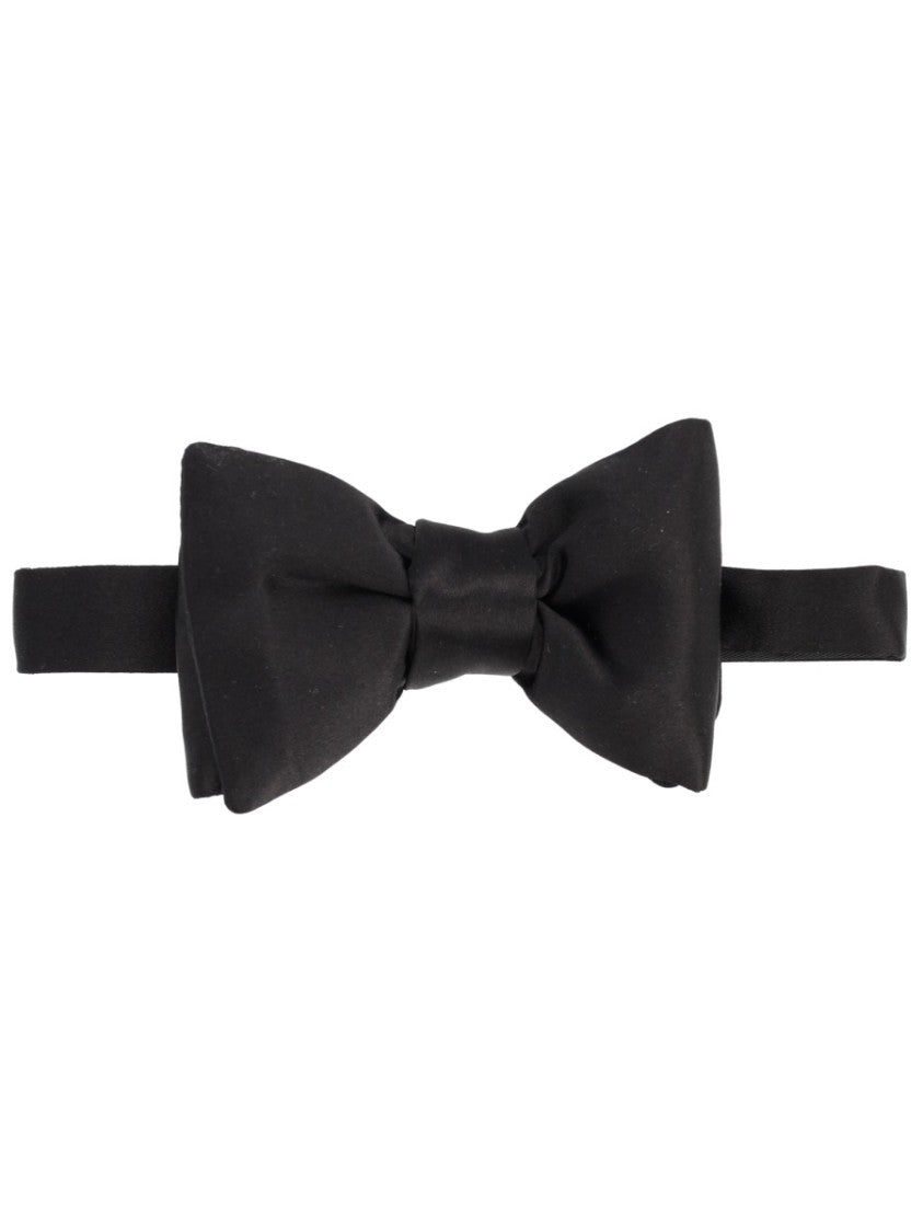 Tom Ford Pre-Tied Black Silk Mulberry Bow Tie