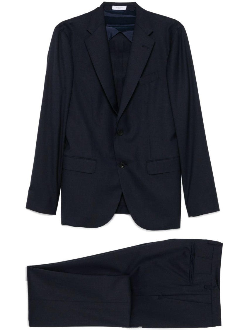 Boglioli Tailored Black Suit With Notch Lapels