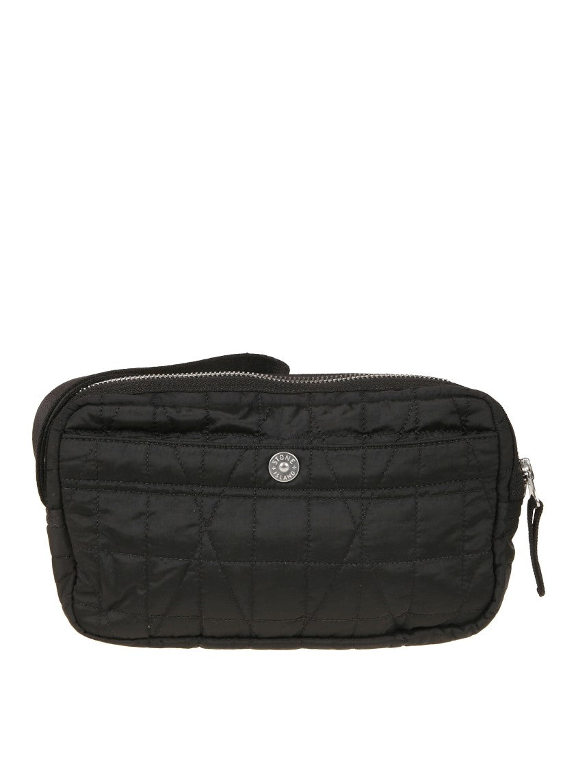 Stone Island Structured Black Bag With Minimalist Design