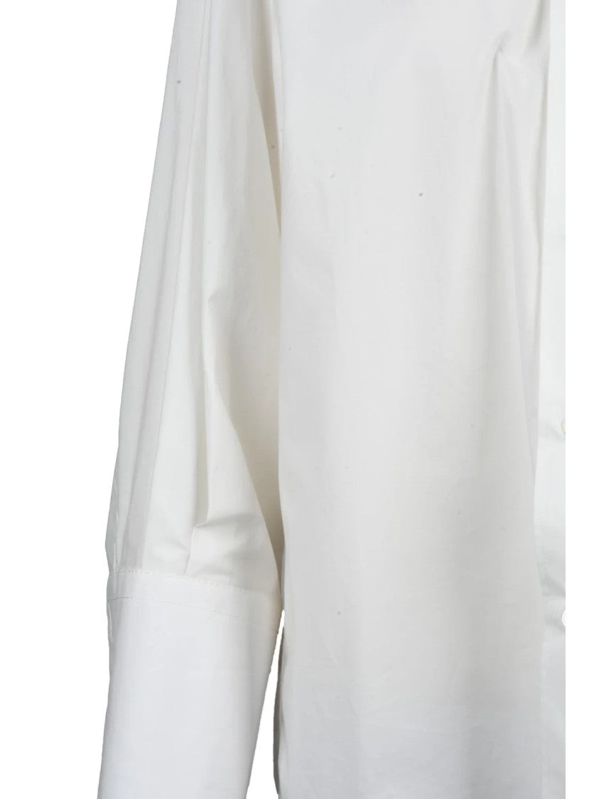 Mm6 By Maison Margiela White Oversized Cotton Shirt