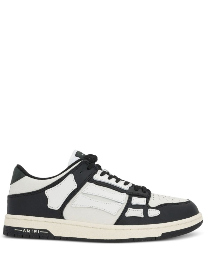 Amiri Panelled Leather Sneakers With Logo Accents