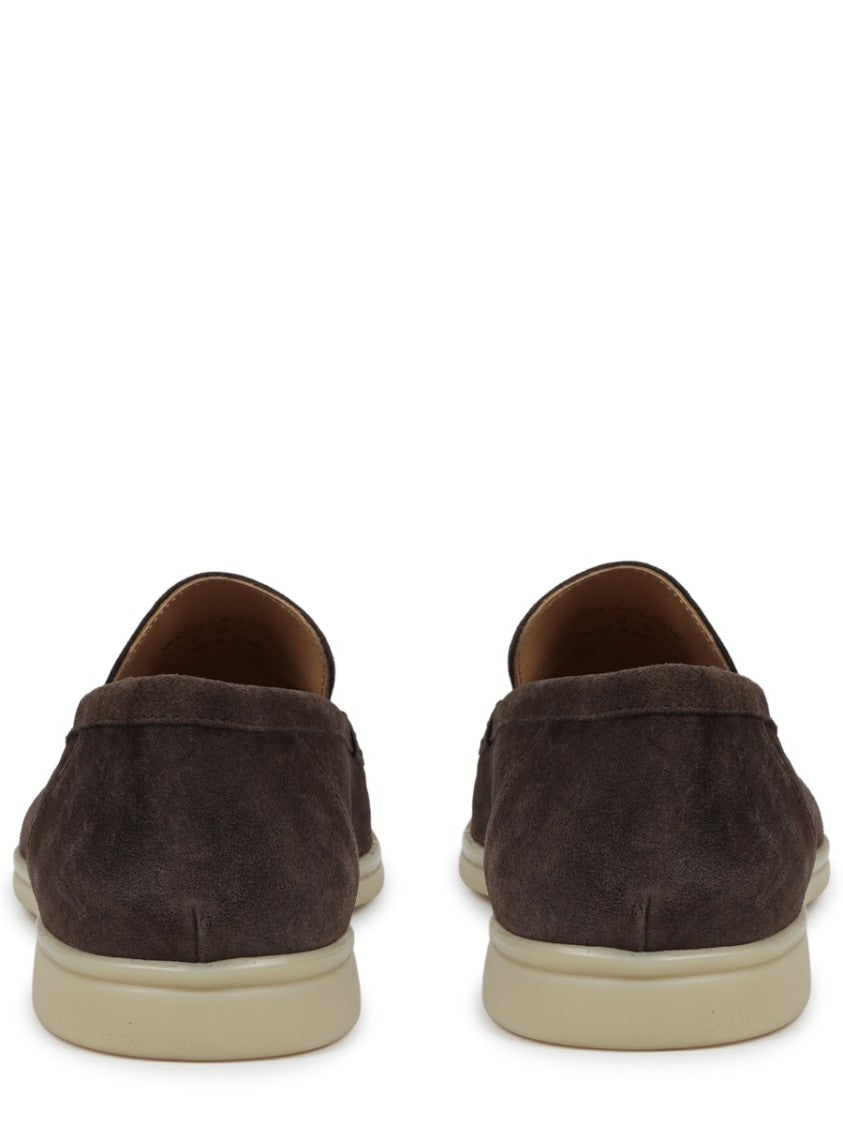 Mille885 Brown Suede Leather Casual Loafers