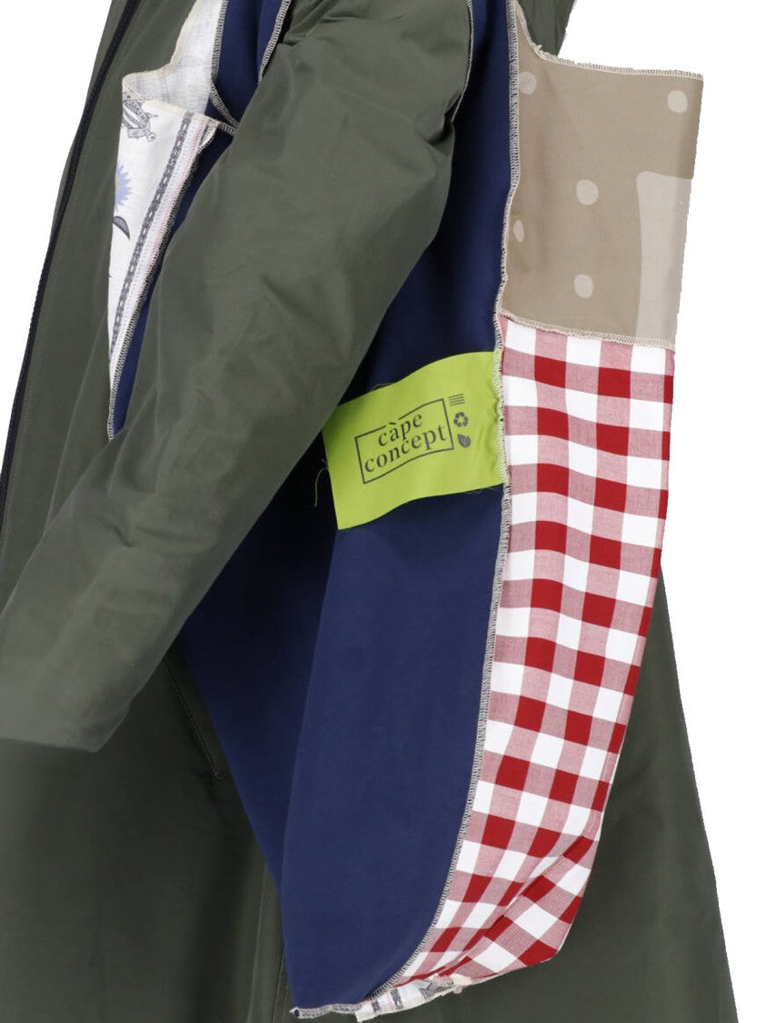 Cape Concept Green Water-Repellent Econyl Hooded Jacket