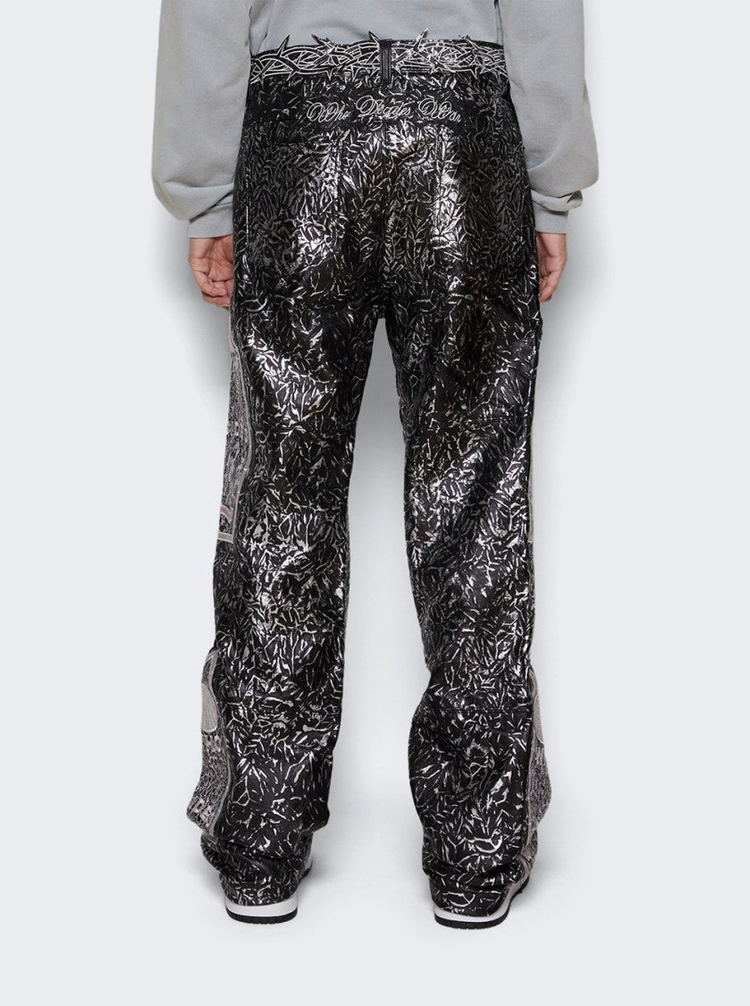 Who Decides War Foil Leather Pant