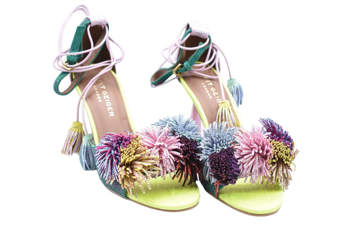 Kurt Geiger Silver Laced Comfort Elegance Low Shoes