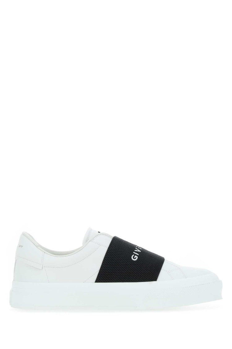 Givenchy White Leather New City Slip Ons