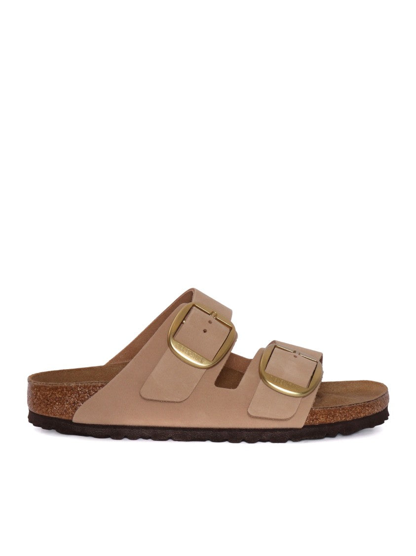 Birkenstock Sandcastle Arizona Nubuck Leather Slide Sandal