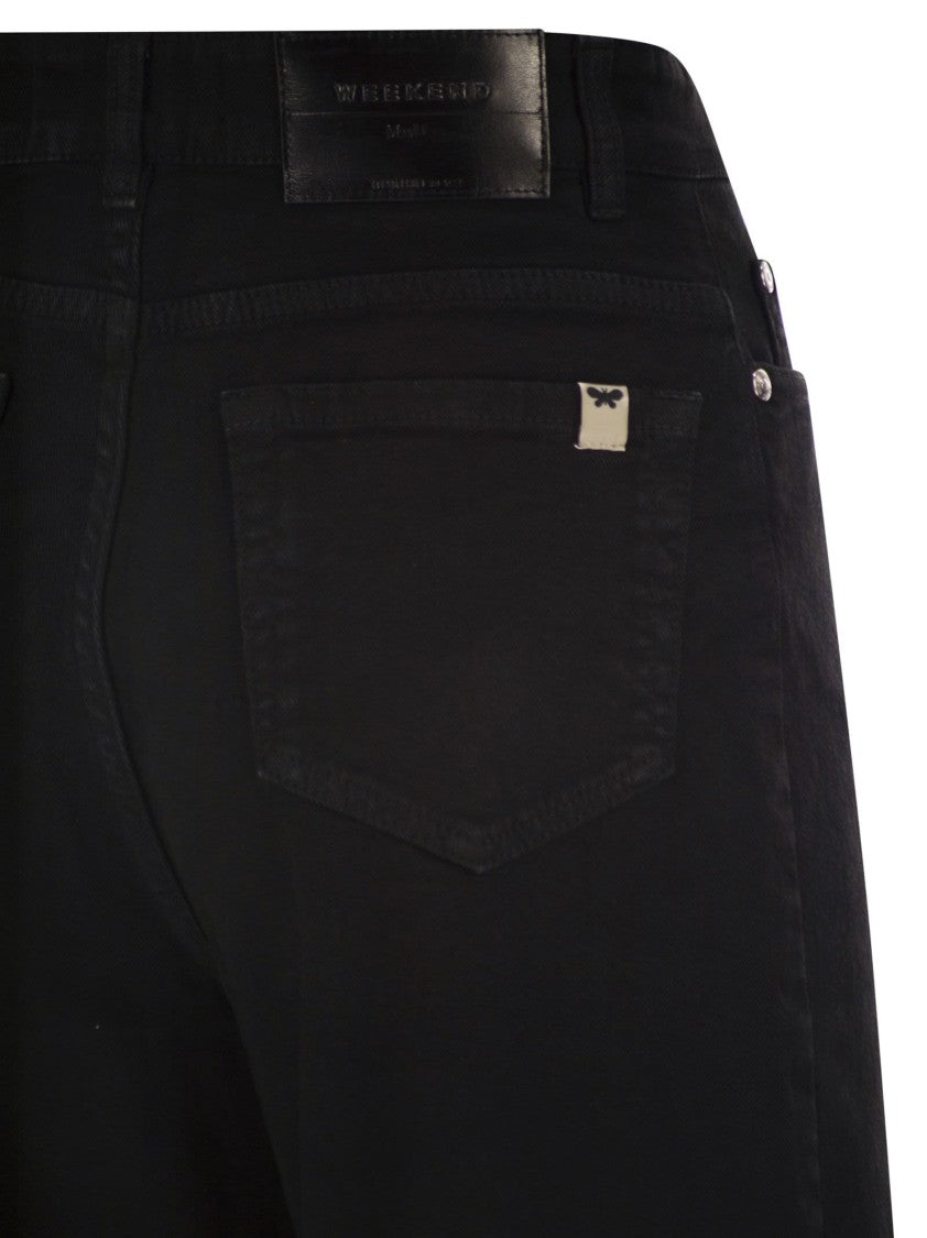 Max Mara Wkdmedina - Wide-Leg Trousers In Cotton Drill