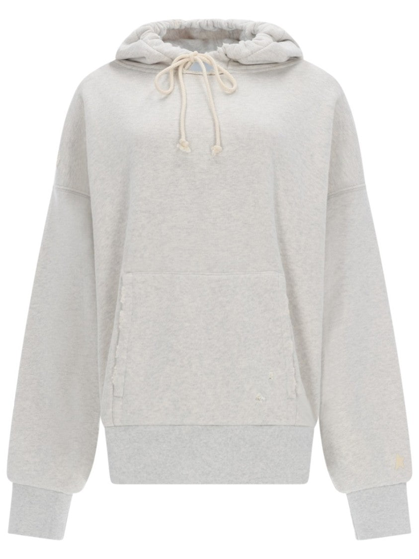 Golden Goose Star Cotton Heathered Oversized Hoodie