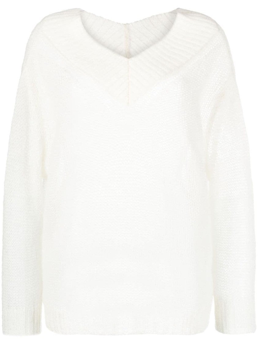 Forte Forte Mohair Double V Neck Sweater