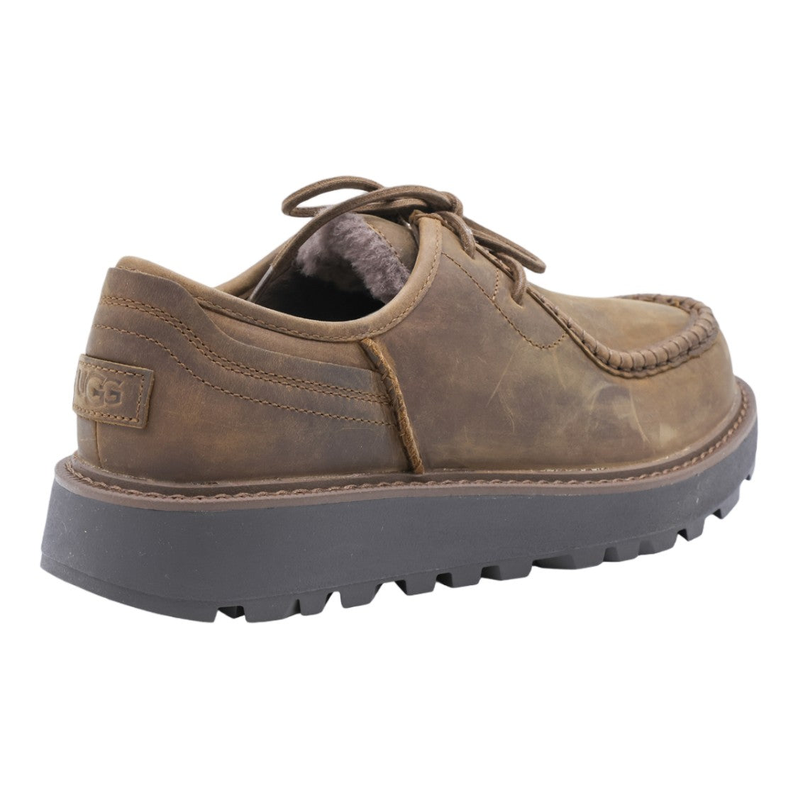 Ugg Brown Distressed Leather Moccasin Loafers