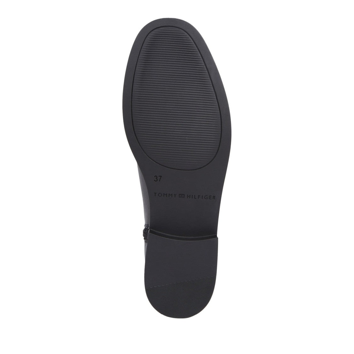 Tommy Hilfiger Black Leather Decorative Belt Boots