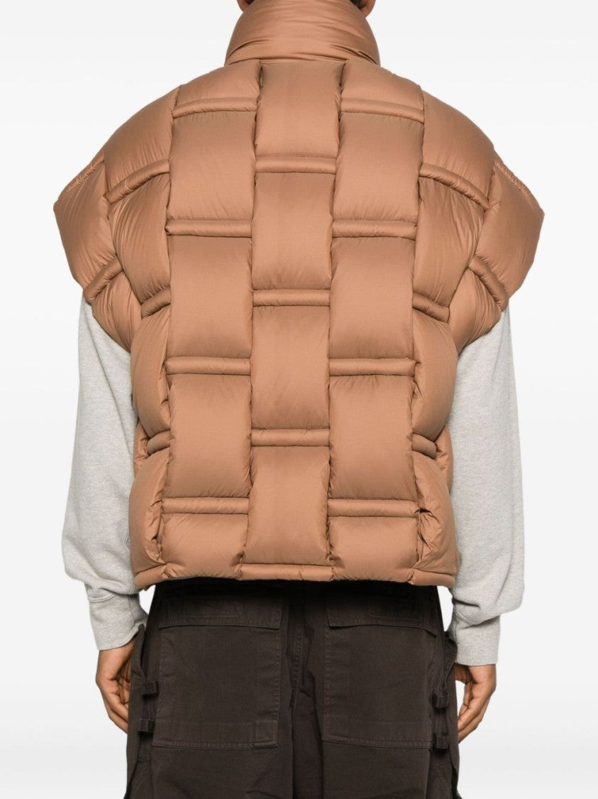 Raxxy Boxy Beige Quilted Knitwear Jacket