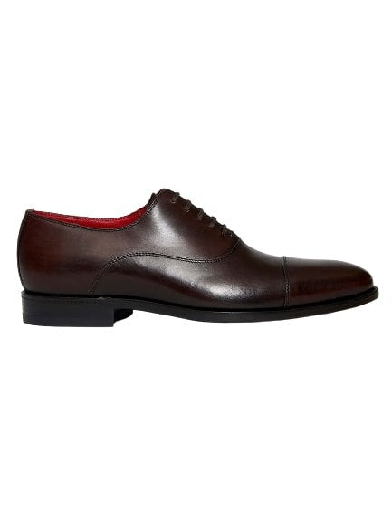 Ortigni Dark Brown Leather Lace-Up