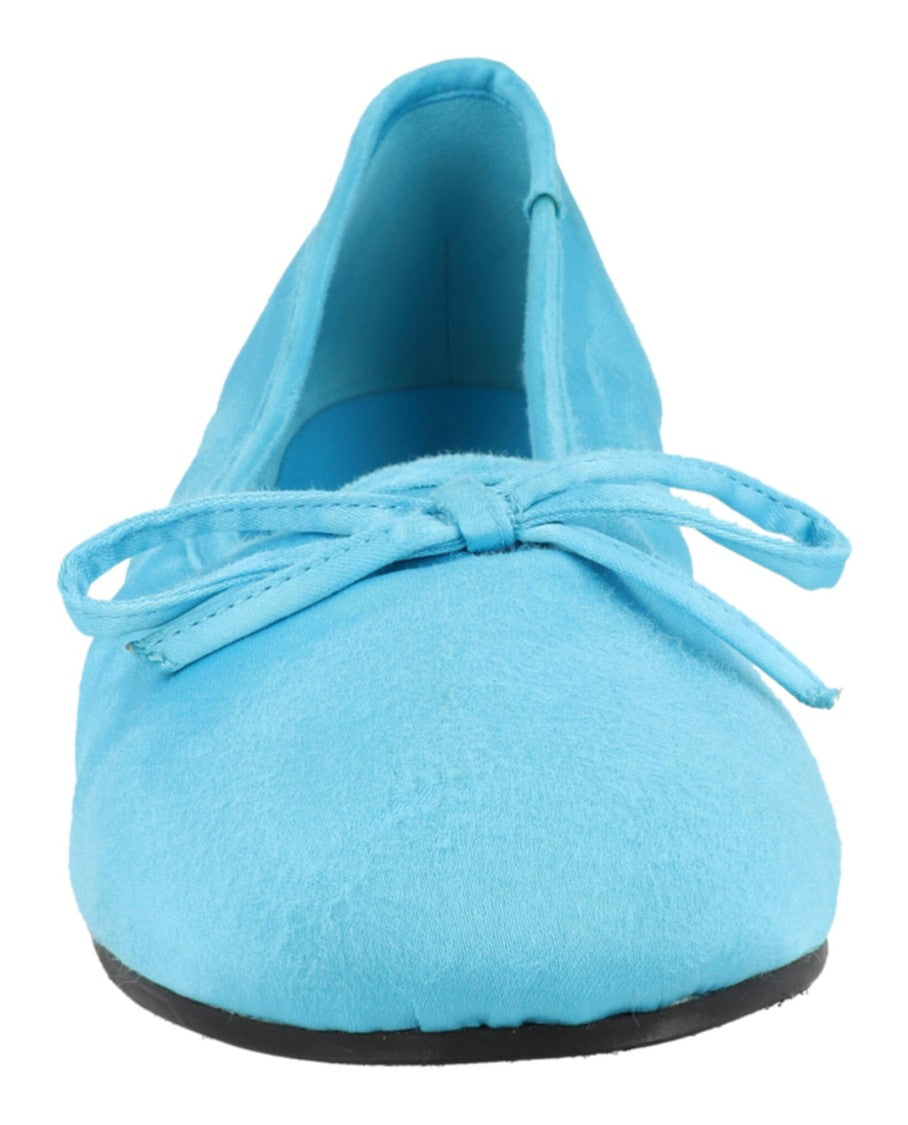 Balenciaga Distressed Satin Ballet Flats With Bow Detail And Block Heel
