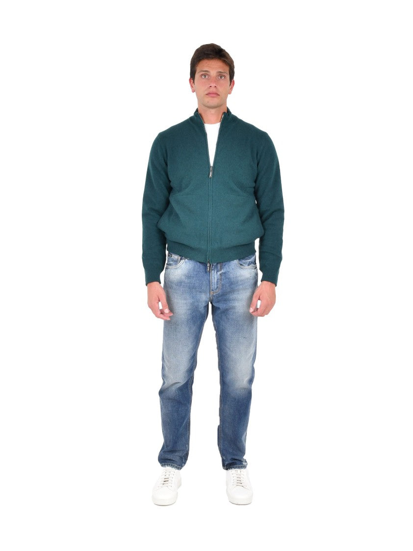 Drumohr Reversible Cashmere Jacket With Razor Blade Pattern