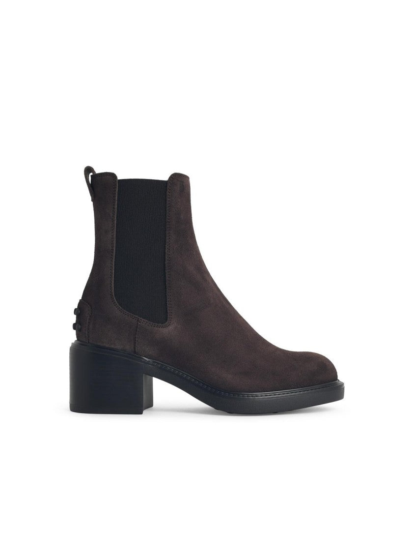 Tod's Brown Suede Ankle Boots