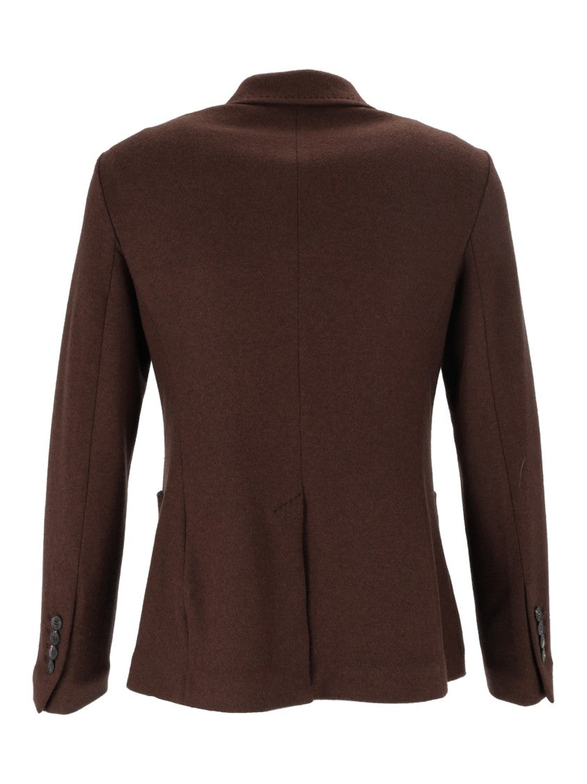 Circolo 1901 Brown Regular-Fit Metallic Button Jacket