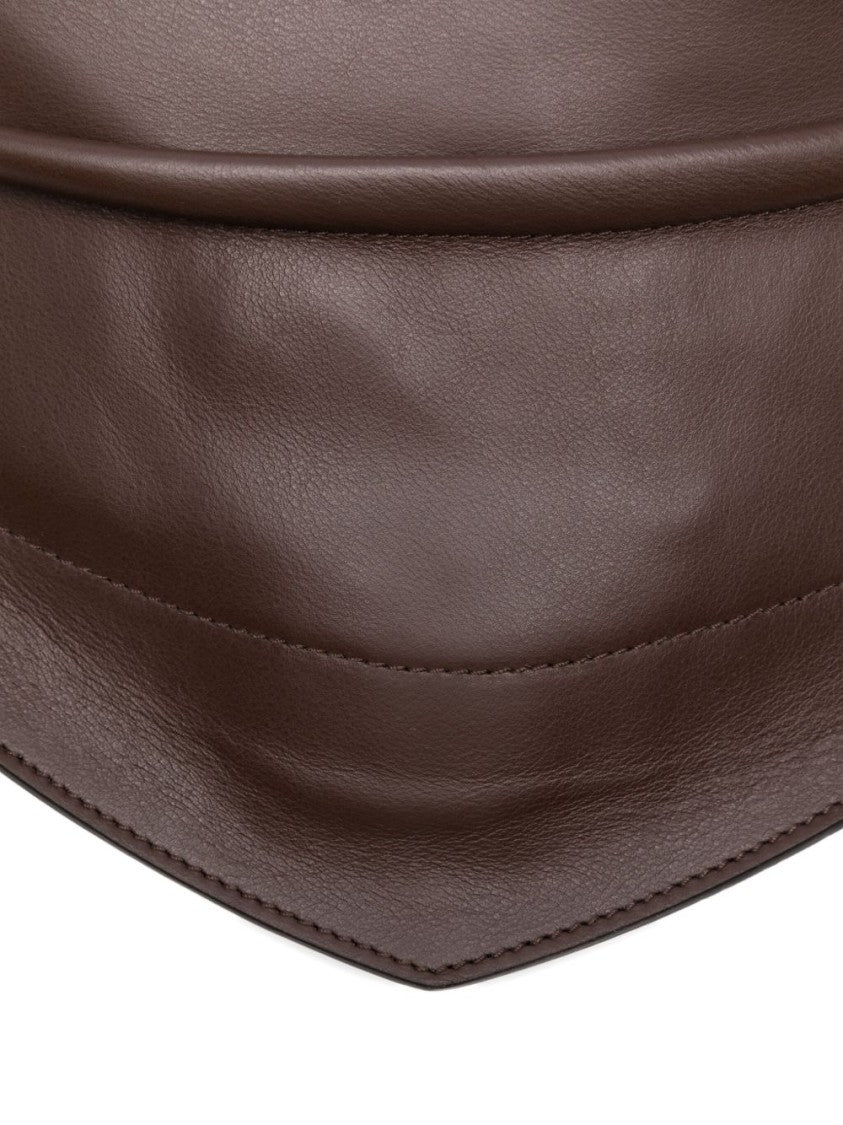 Federico Cina Shoulder Bag In Smooth Calfskin Leather
