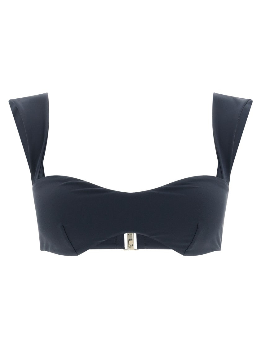 Magda Butrym Retro-Style Bikini Top With Wide Straps And Back Hook Closure