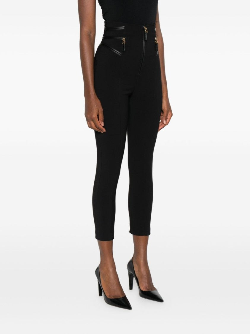 Elisabetta Franchi High Waist Cropped Trousers