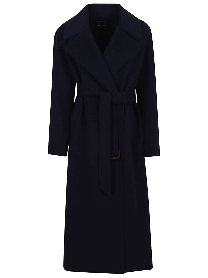Max Mara Tailored Midi Coat With Wide Lapel