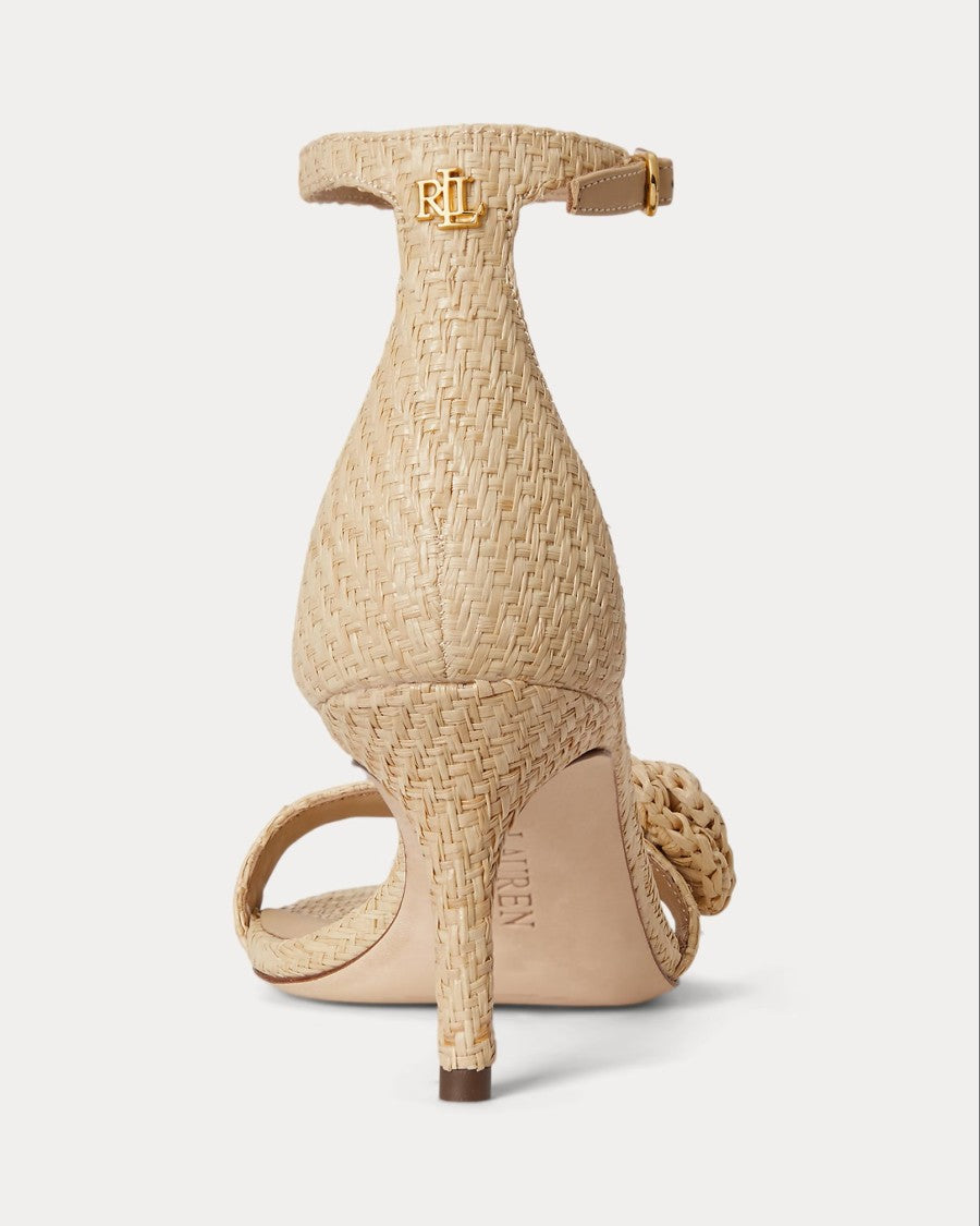 Lauren Ralph Lauren Delicate High-Heeled Sandal With Woven Texture