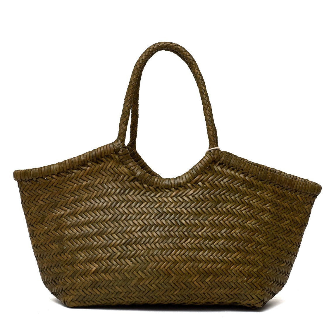Dragon Diffusion Nantucket Big Handwoven Buffalo Leather Tote Bag