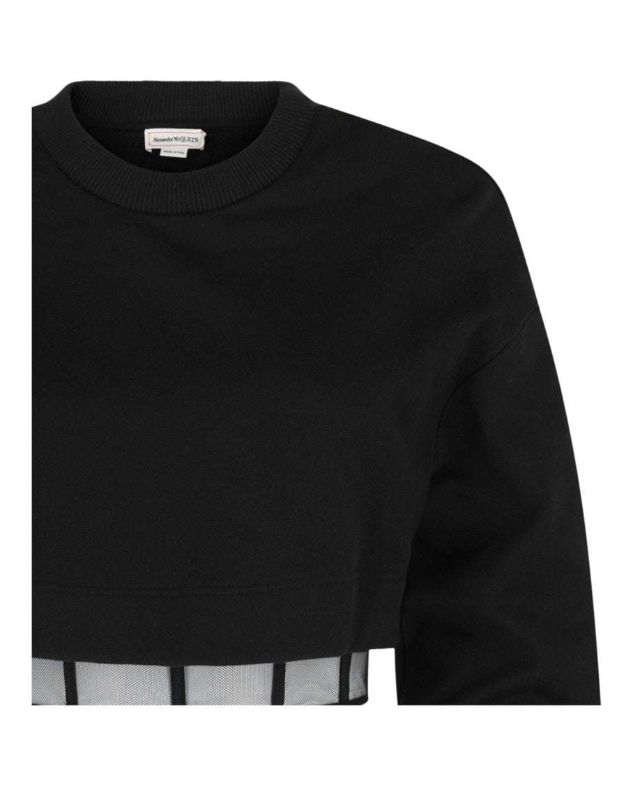 Alexander Mcqueen Layered Cropped Sweatshirt