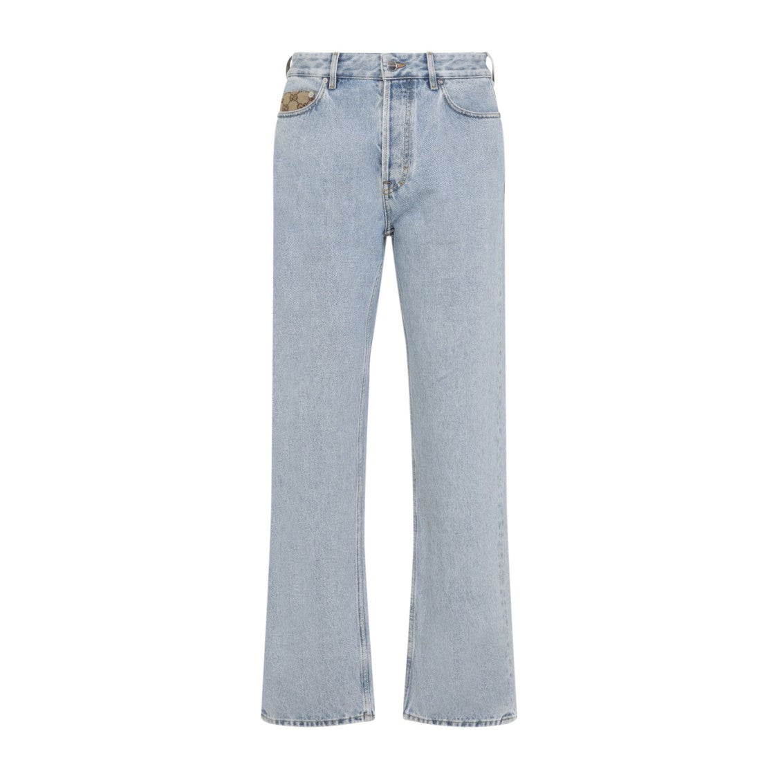 Gucci Light Blue Cotton Jeans