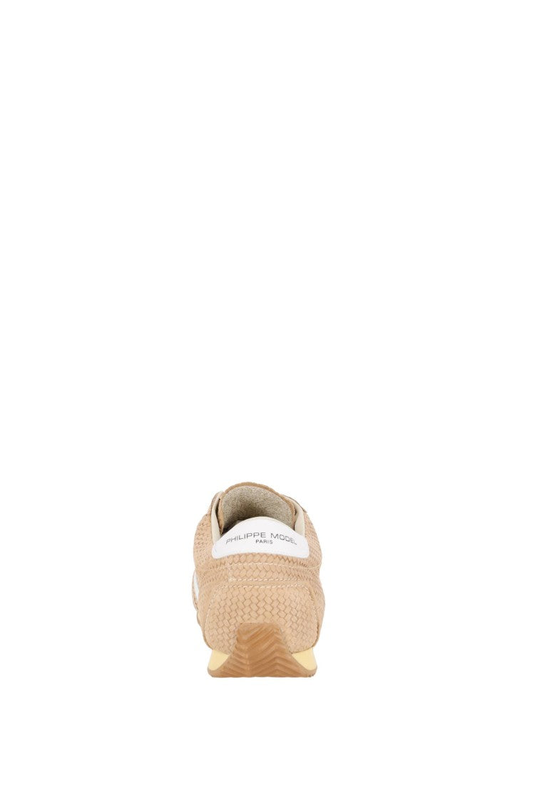 Philippe Model Planche Sabbia Retro Woven Leather Sneakers