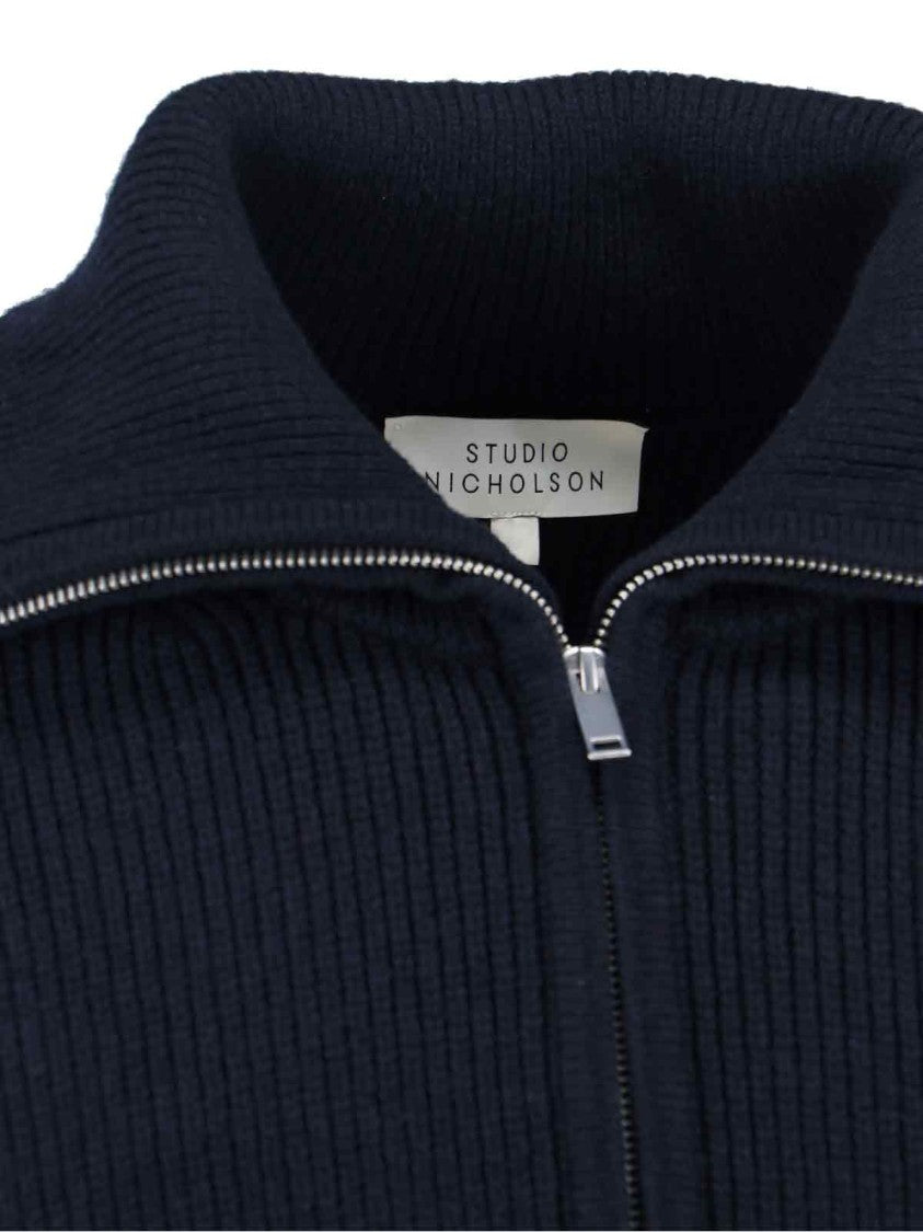 Studio Nicholson Neutral Textured Knit Sweater Collection