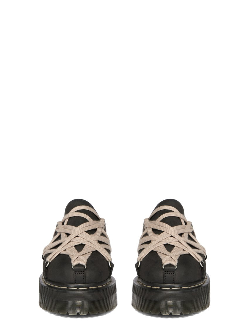 Dr. Martens X Rick Owens Quad Sole Lace-Up Mule Shoes With Rugged Tread