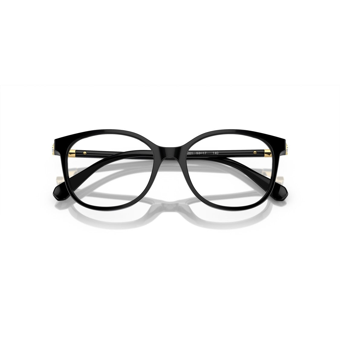 Swarovski 0Sk2002 Rounded Square Frame Eyeglasses With Gold Accents